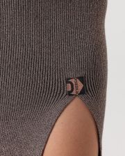 BROWN WOMEN'S KNITTED DRESS