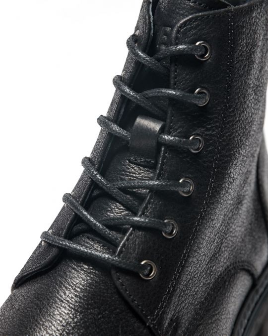 BLACK MEN'S LEATHER BOOTS - GIANNI DE24FW6053LE