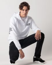 WHITE MEN'S HOODIE