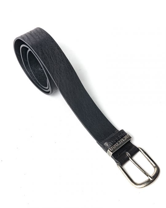 BLACK MEN'S LEATHER BELT 1D24FW8095BL2100