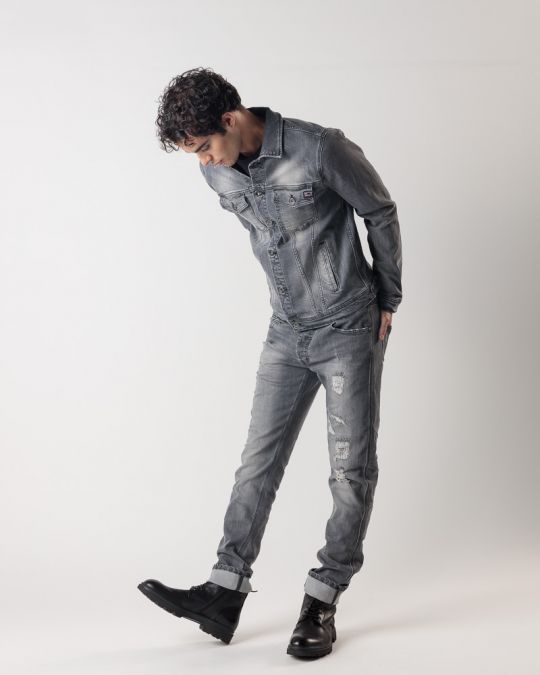 INDIGO MEN'S DENIM JACKET 1J24FW7051KA3550SD