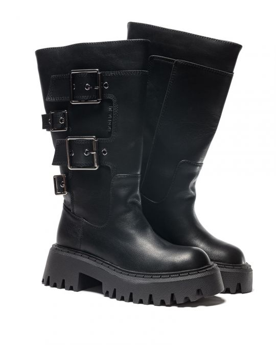 BLACK WOMEN'S BOOTS - NICOLE DE24FW4582PU