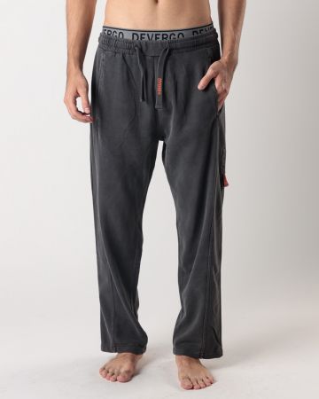 BLACK MEN'S SWEATPANTS 1D24FW1173LP0706