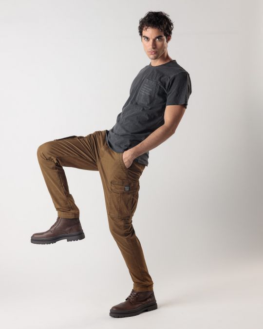 BLACK MEN'S T-SHIRT 1D24FW4029SS3806