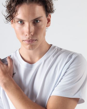 WHITE MEN'S T-SHIRT 1D24FW4023SS0105