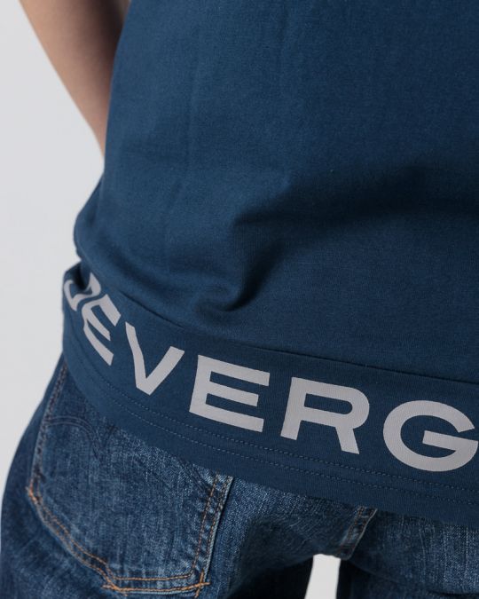 BLUE MEN'S T-SHIRT 1D24FW4023SS0105