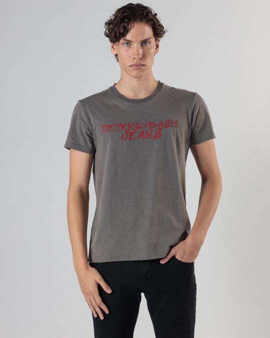 GREY MEN'S T-SHIRT 1D24FW4040SS0124