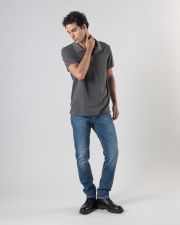 GREY MEN'S POLO SHIRT