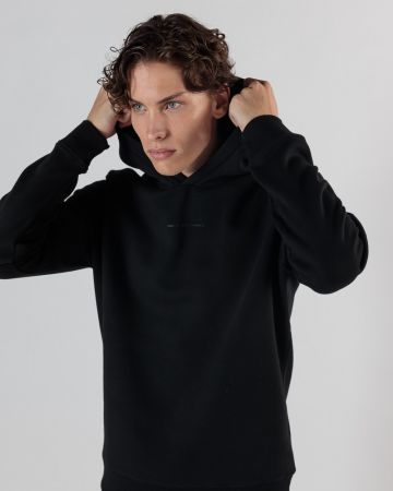 BLACK MEN'S HOODIE 1D24FW4084LS0705