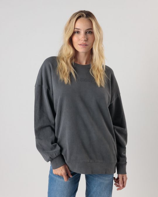 GREY WOMEN'S SWEATSHIRT 2D24FW4587LS0706