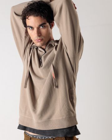 GREY MEN'S HOODIE 1D24FW4079LS0706