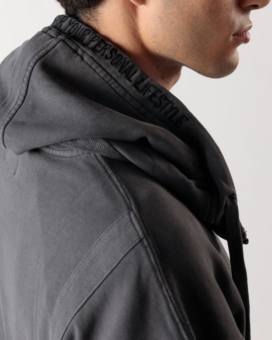 GREY MEN'S HOODIE 1D24FW4079LS0706