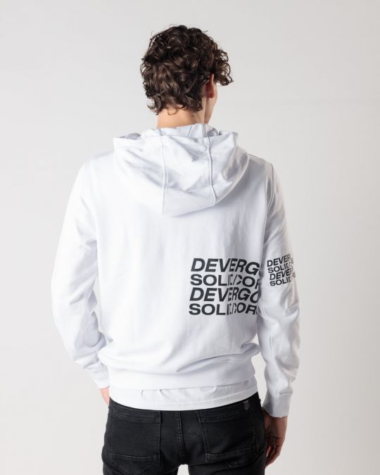 WHITE MEN'S HOODIE 1D24FW4080LS0705