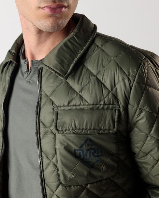 KHAKI MEN'S TRANSITIONAL JACKET 1D24FW7004KA1600