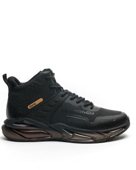 BLACK MEN'S SNEAKERS - BARETT DE24FW4054PU