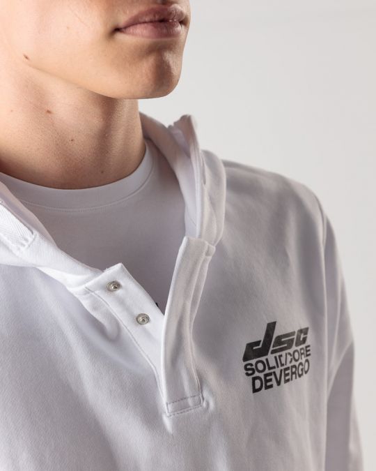 WHITE MEN'S HOODIE 1D24FW4080LS0705