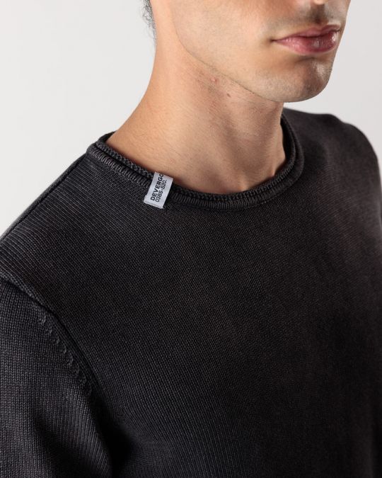 BLUE MEN'S KNITTED SWEATER 1D24FW6011LS1106