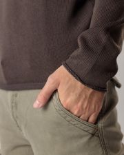 BLACK MEN'S KNITTED SWEATER