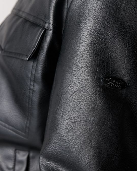 BLACK MEN'S COAT 1D24FW3019KA9000