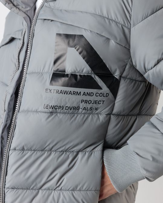 GREY MEN'S WINTER COAT 1D24FW3005KA1600