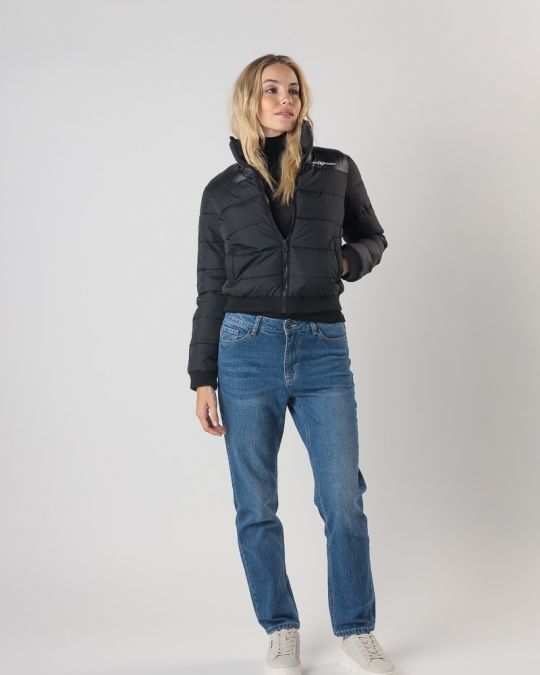 BLACK WOMEN'S COAT 2D24FW3535KA1600