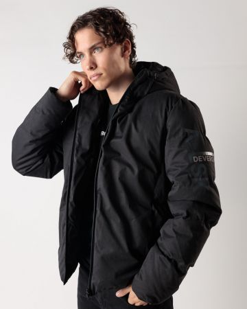 BLACK MEN'S WINTER COAT 1D24FW3003KA1600