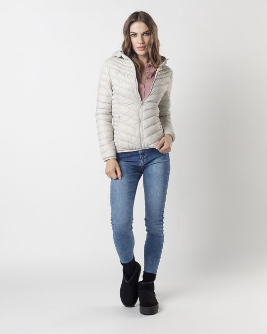 BEIGE WOMEN'S COAT 2D24FW3510KA1600