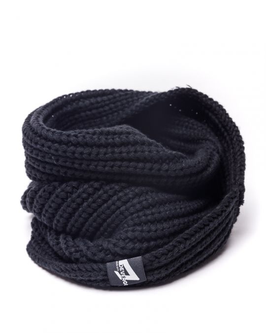 BLACK MEN'S KNITTED SCARF 1D24FW8011SC1101