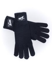 BLACK MEN'S KNITTED GLOVES