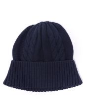 BLUE WOMEN'S KNITTED HAT
