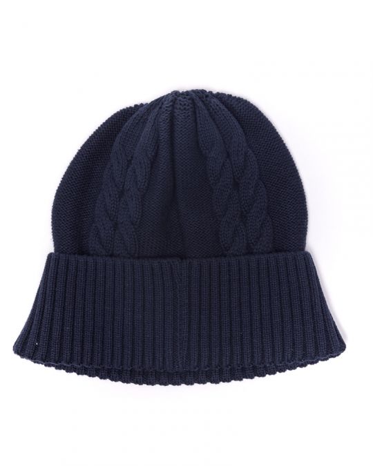 BLUE WOMEN'S KNITTED HAT 2D24FW8504HA1101