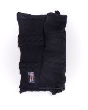 BLACK WOMEN'S KNITTED SCARF