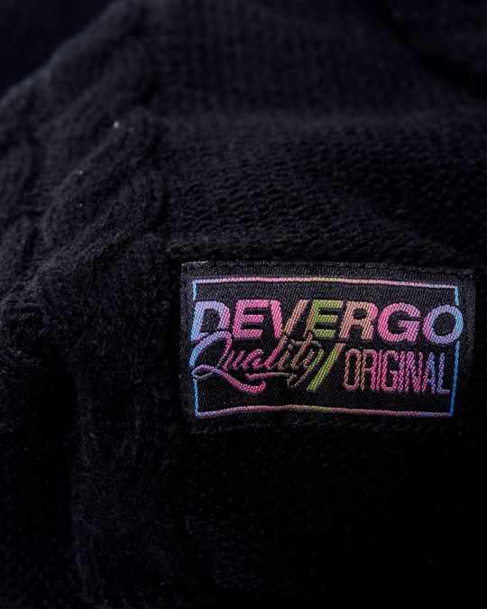 BLACK WOMEN'S KNITTED SCARF 2D24FW8512SC1101