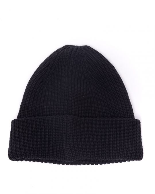 BLACK MEN'S KNITTED HAT 1D24FW8003HA1101
