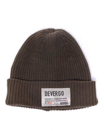 BROWN MEN'S KNITTED HAT 1D24FW8003HA1101