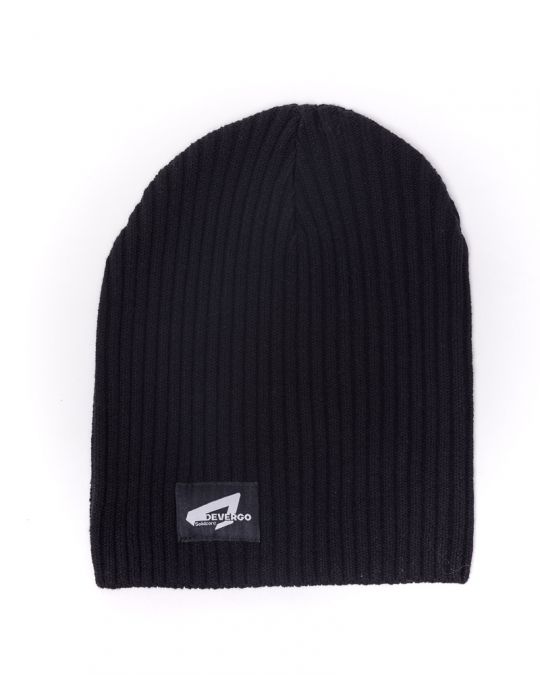 BLACK MEN'S KNITTED HAT 1D24FW8004HA1122