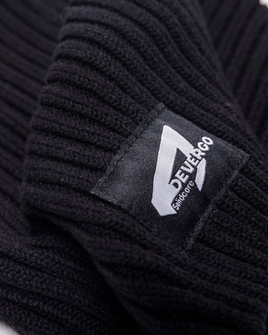 BLACK MEN'S KNITTED HAT 1D24FW8004HA1122