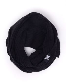 BLACK MEN'S KNITTED SCARF 1D24FW8010SC1122