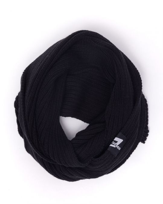 BLACK MEN'S KNITTED SCARF 1D24FW8010SC1122
