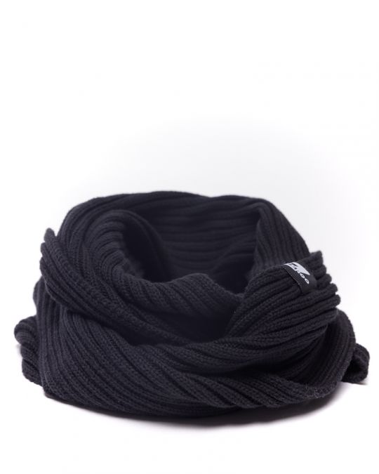 BLACK MEN'S KNITTED SCARF 1D24FW8010SC1122