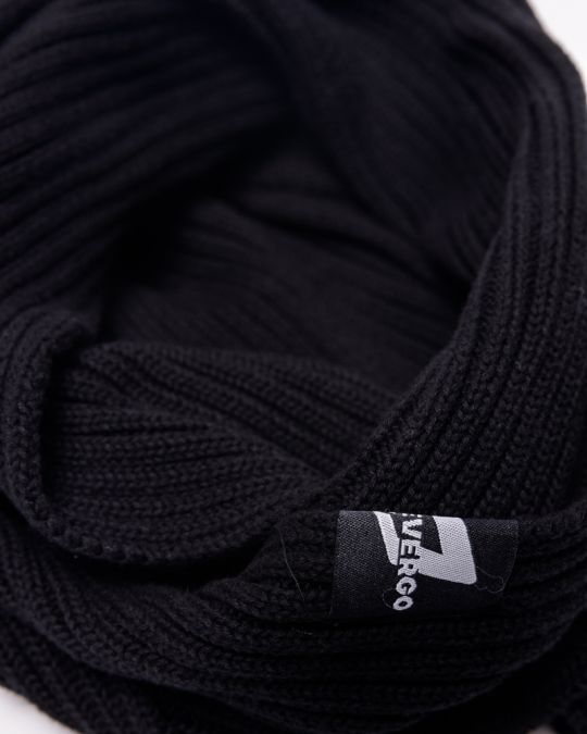 BLACK MEN'S KNITTED SCARF 1D24FW8010SC1122