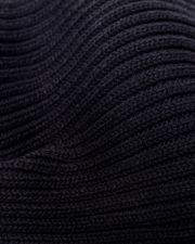 BLACK MEN'S KNITTED SCARF