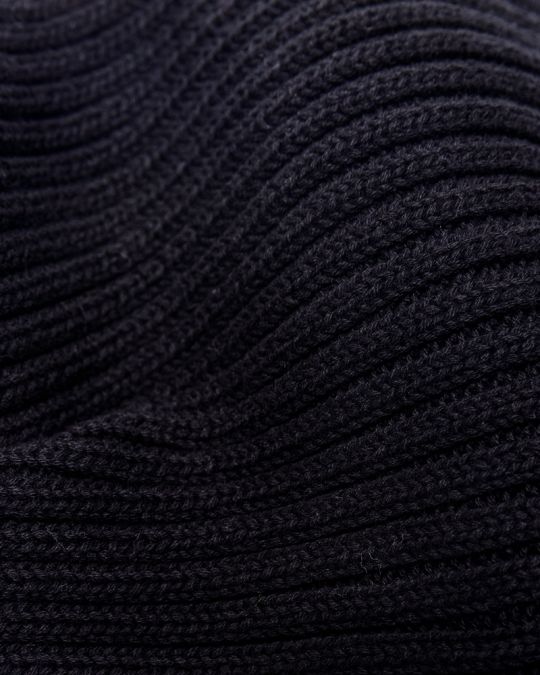 BLACK MEN'S KNITTED SCARF 1D24FW8010SC1122