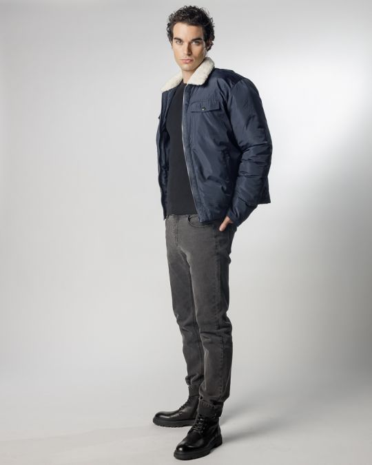 BLUE MEN'S WINTER COAT 1D24FW3011KA1600