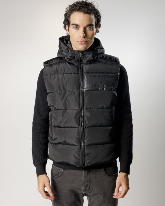 BLACK MEN'S VEST 1D24FW7008SL1600
