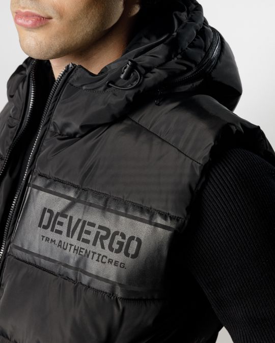 BLACK MEN'S VEST 1D24FW7008SL1600