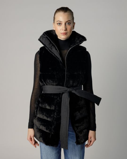 BLACK WOMEN'S VEST 2D24FW7520SL1200