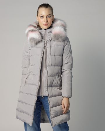 GREY WOMEN'S WINTER COAT 2D24FW3545KA1600