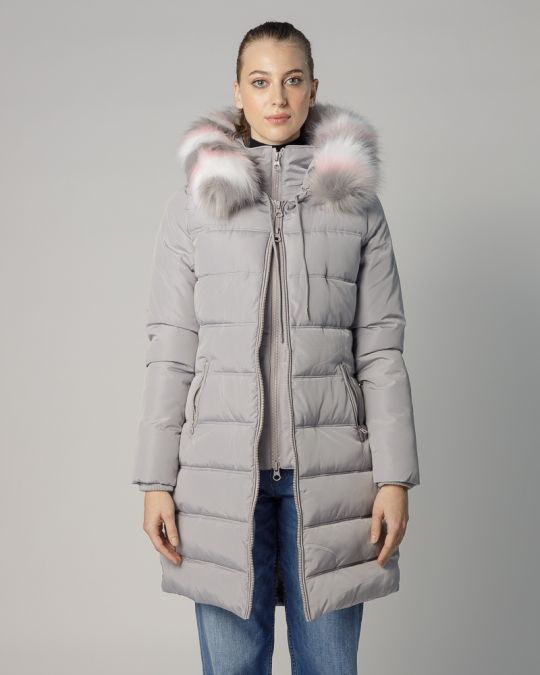 GREY WOMEN'S WINTER COAT 2D24FW3545KA1600
