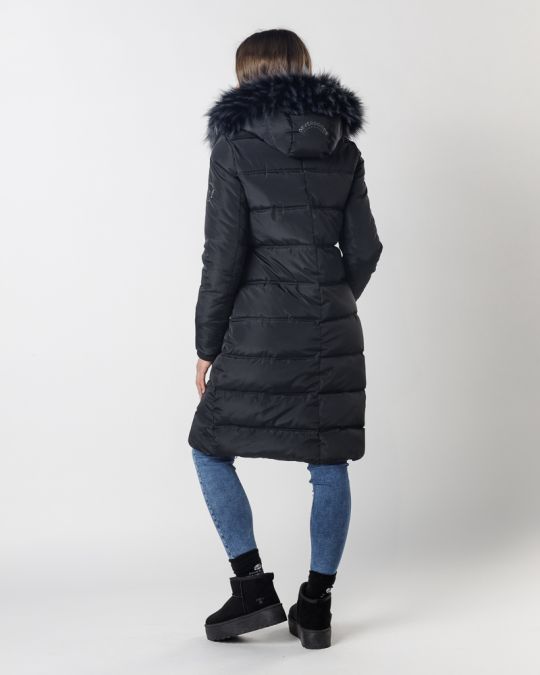 BLACK WOMEN'S WINTER COAT 2D24FW3545KA1600
